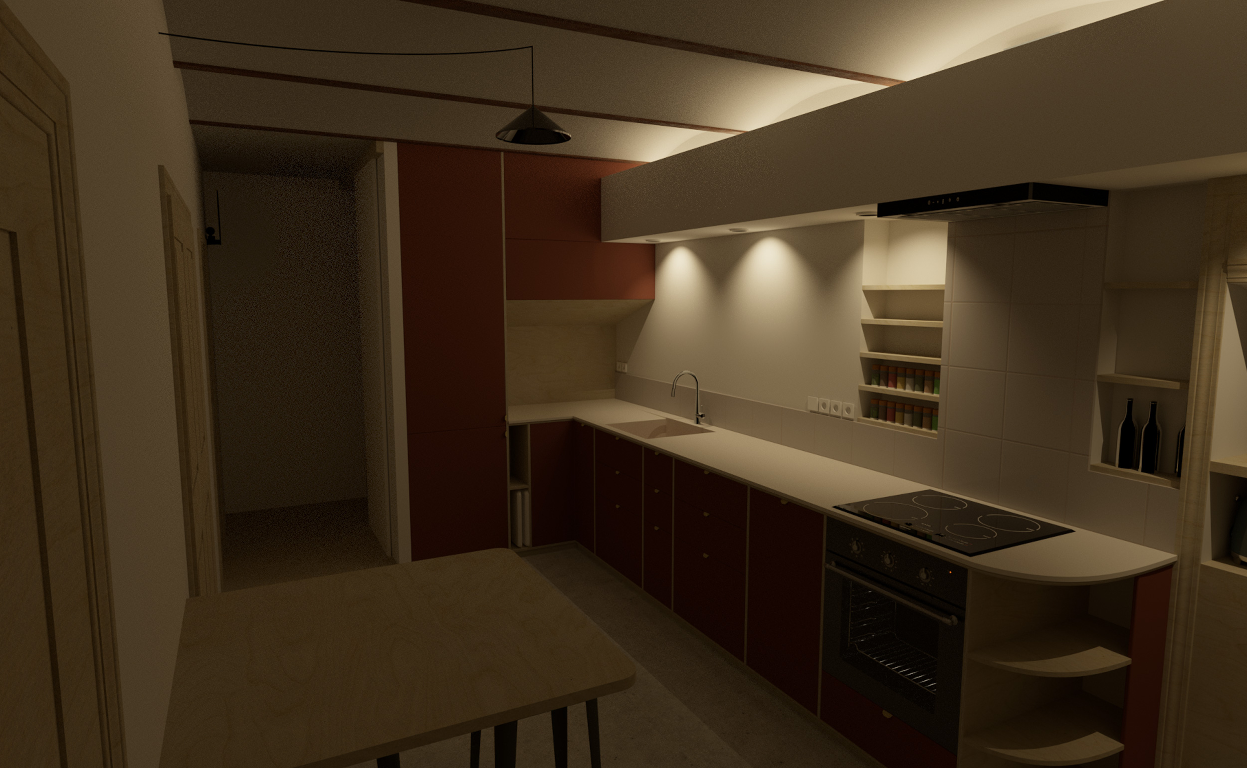Ambiance lumineuse pour l'aménagement d'une cuisine