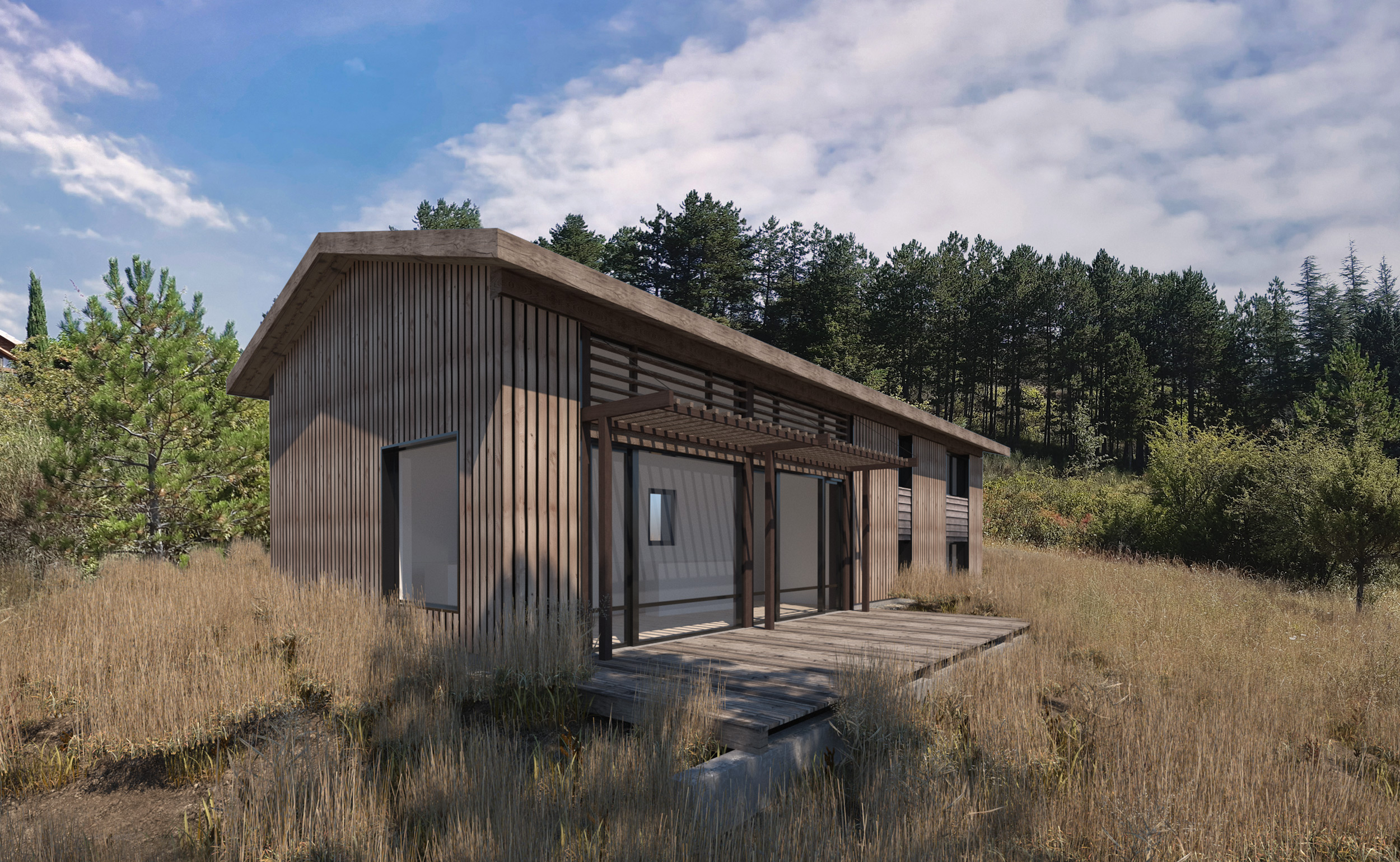 Insertion paysagère d'une maison neuve